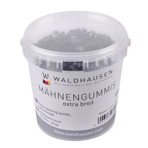 Waldhausen Manelastikker Ekstra Bred Sort 150g