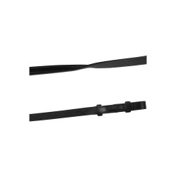 Montar Lder/Gummi tjler french hooks ECO Sort