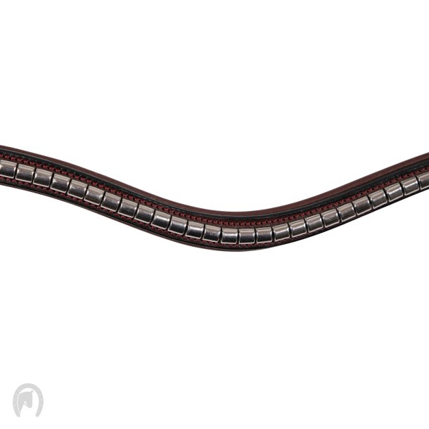 Montar Pandebnd with silver clinchers Sort