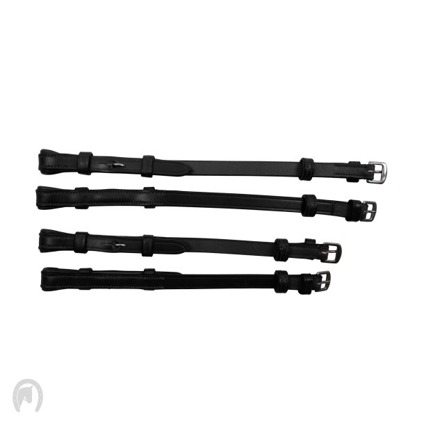 Montar kindstykker flat double bridle 4 pcs Sort