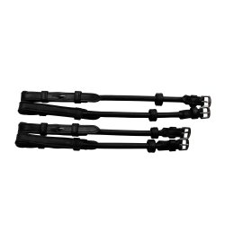 Montar kindstykker round doubl bridle 4 pcs Sort