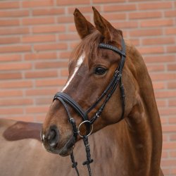 Waldhausen STAR Trense m. Krystalpandeb�nd Sort
