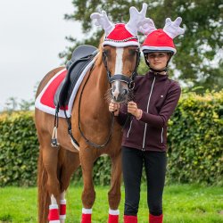 QHP Christmas Rensdyr til Ridehjelm R�d