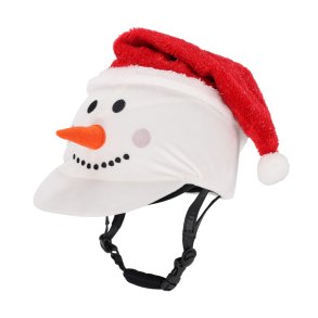 QHP Hjelmcover Christmas Snowman