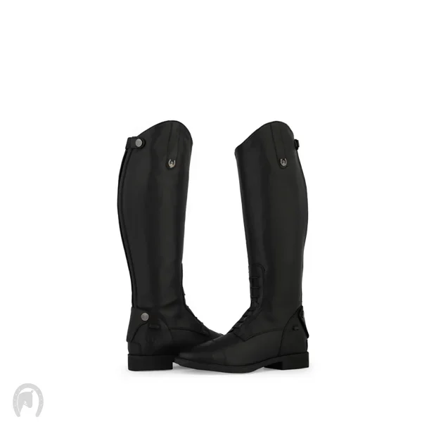 Bronco Pony Vegansk Lder Ridestvle Sort