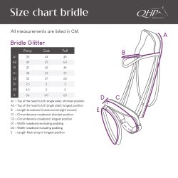 QHP Glitter Trense Sort