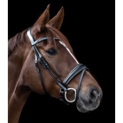 Waldhausen S-Line Glamour Trense Sort m. Sten