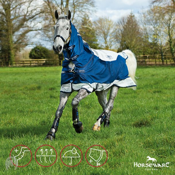 Rambo Summer series turnout Grey/Navy (V-Front)