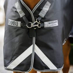 Rambo 1680D Plus turnout 250g VL Thunderstorm/Grey&Silver