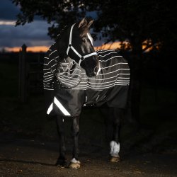 Amigo 1200D FieldSafe Reflectech Plus Turnout 250g Sort/Reflectech