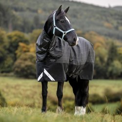 Amigo 1200D FieldSafe Reflectech Plus Turnout 250g Sort/Reflectech