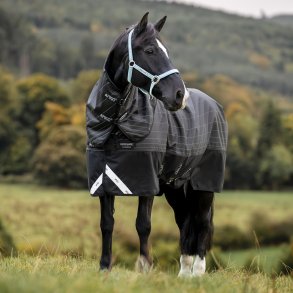 Amigo 1200D FieldSafe Reflectech Plus Turnout 250g Sort/Reflectech