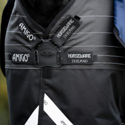 Amigo 1200D FieldSafe Reflectech Plus Turnout 250g Sort/Reflectech