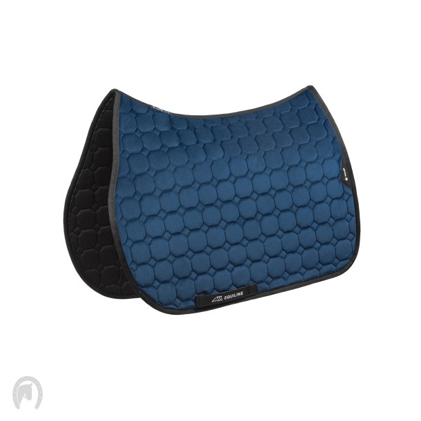 Equiline Octagon Velvet Underlag Navy