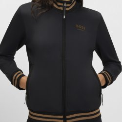 BOSS EQ SS26 Ava Funktions Cardigan Sort