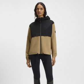 BOSS EQ SS26 Louise Regnjakke Sort/Camel