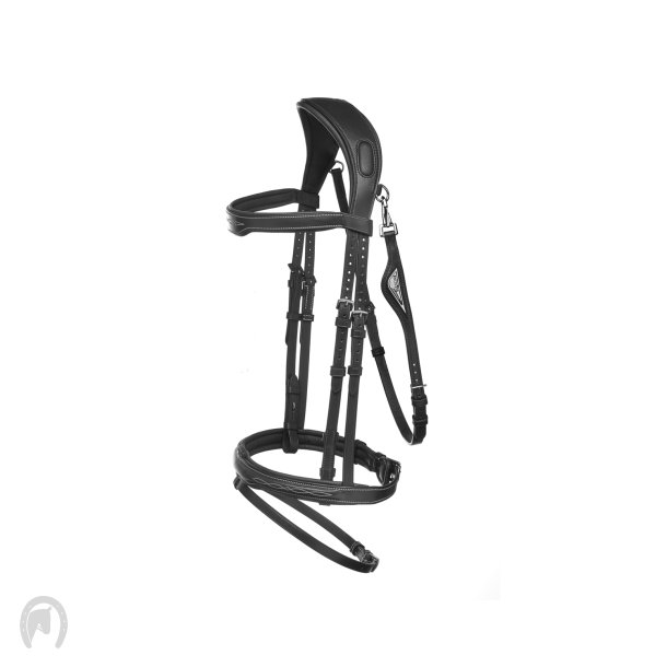 Equiline Testirea Anatomisk Trense Sort
