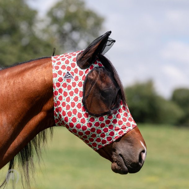 Professionals Choice Comfort Fit Fly Mask - Lucky Ladybugs