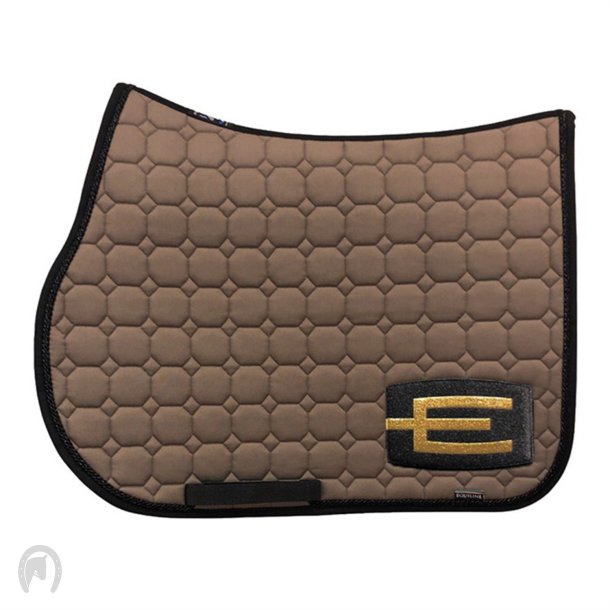 Equiline Octagon Underlag E-Logo Cappuccino