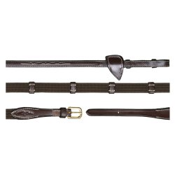 Dyon 5/8 Web T�jler Brun m. Messing sp�nde