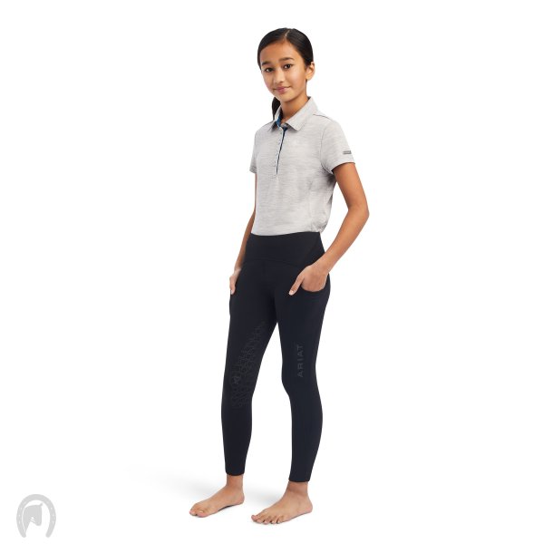 Ariat Venture Thermal Kids HG Vinter Tights m. Fuldgrip Sort