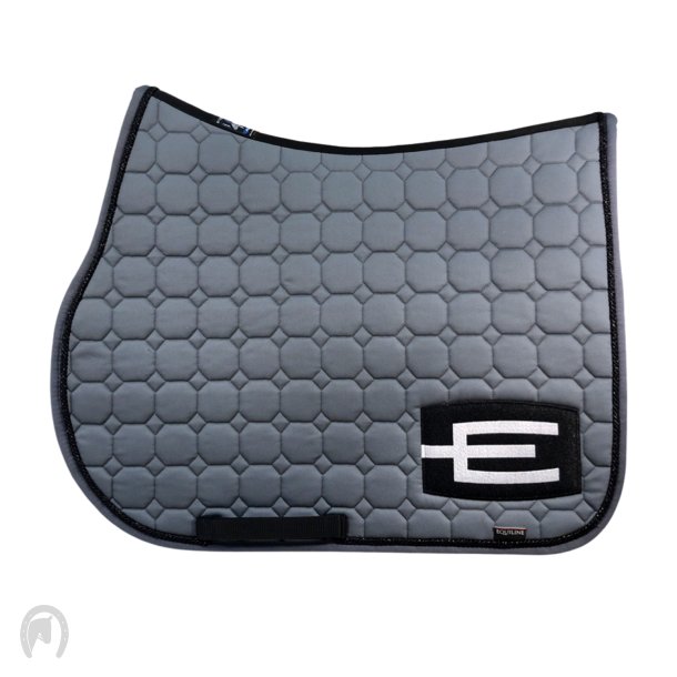 Equiline Octagon Underlag E-Logo Gr/Sort