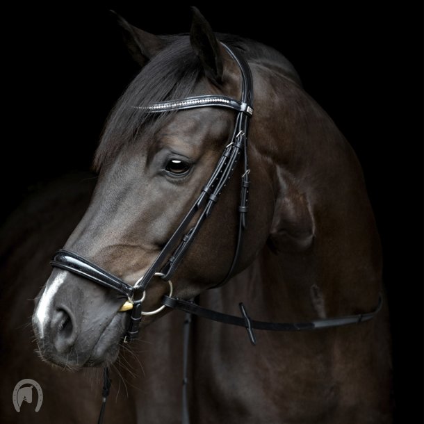 Horse Guard Cryll 24.1 Trense m. Hannoveransk Nsebnd Sort