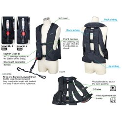 Hit-Air Airbagvest MLV3-H Sort