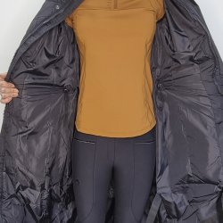 Proud Rider Gem Lang Vinter Ridejakke Sort