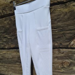 Riders Company Brnetights Fuldgrip Hvid