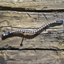 OS Pandebnd Rivoli XL 12mm Sort/Golden Shadow - Feelgood