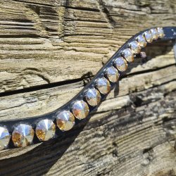 OS Pandebnd Rivoli XL 12mm Sort/Golden Shadow - Feelgood