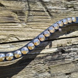 OS Pandebnd Rivoli XL 12mm Sort/Golden Shadow - Feelgood