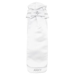ANKY Plastron Stock Tie Stone Deluxe White/Silver