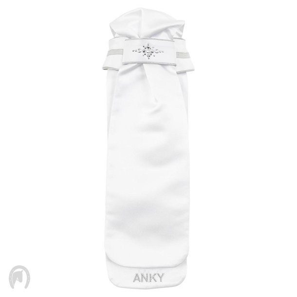 ANKY Plastron Stock Tie Stone Deluxe White/Silver