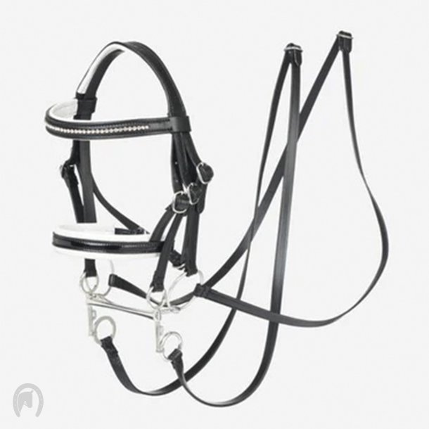 LeMieux Mini Pony Kandar Sort m. Hvid Foring