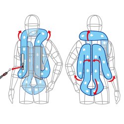 Hit-Air Airbagvest MLV3-H Sort