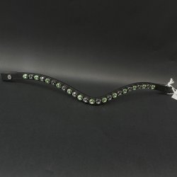 OS Pandebnd Rivoli 10mm Peridot-Black Diamond Sort - Feelgood