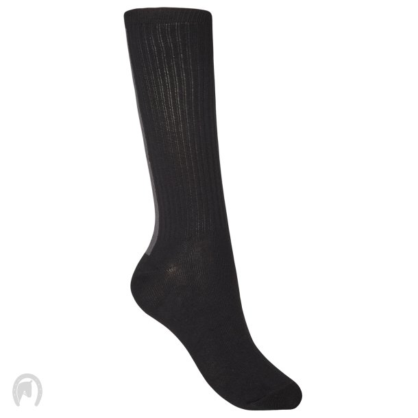 Eques Kingsland Marte Mid Leg Strmper 2pk. Sort/Gr
