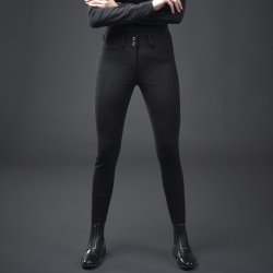 Equipage Leoni Ridebukser m. Fulgrip Sort