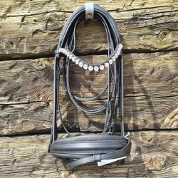 OS Warendorf Feelgood Trense Sort Rivoli 12mm Crystal