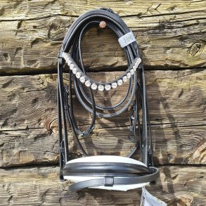 OS Warendorf Feelgood Trense Sort Rivoli 12mm Crystal