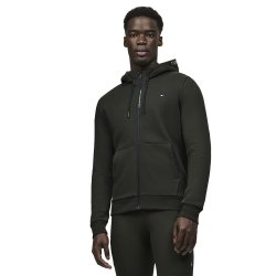 Tommy Hilfiger Union Zip-Up Hoodie Herre - Pine Green