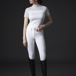 Equipage Leoni Ridebukser m. Fullgrip Hvid