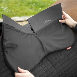 LeMieux ProSorb Plain 2 Pocket Pad m/kiler Sort