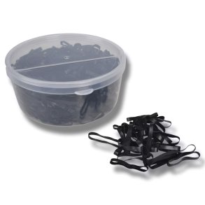 Hansbo Sport Manelastikker Sort 500 stk.