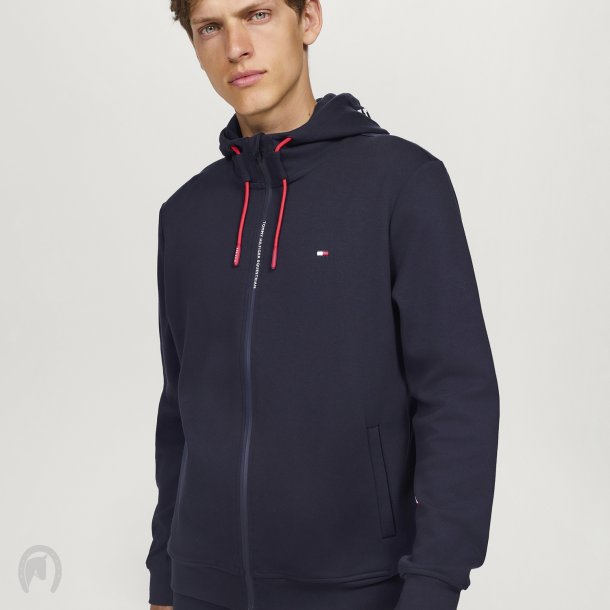 Tommy Hilfiger Glenn Sip up Herre Hoodie Desert Sky