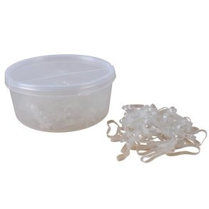 Hansbo Sport Manelastikker Gennemsigtig 500 stk.