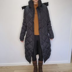 Proud Rider Gem Lang Vinter Ridejakke Sort