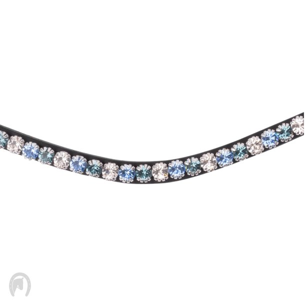 Waldhausen Pandebnd X-Line Sort (Silver-Blue-Petrol)